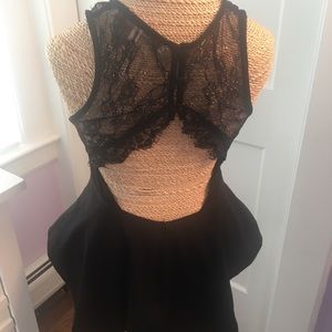 Black Peplum Blouse